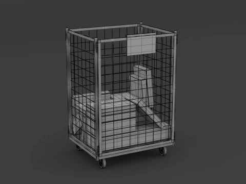 Recipiente de rolo Modelo 3D