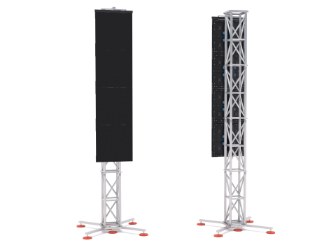 LED-Videowand v2 P2 mit Truss 3D Modell