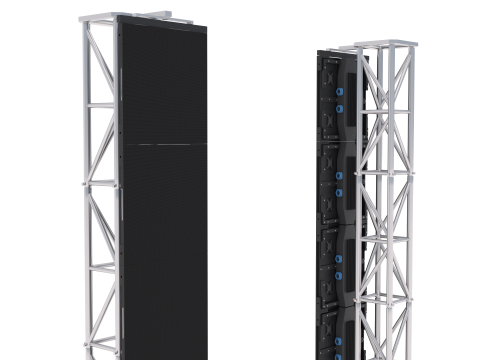 LED-Videowand v2 P2 mit Truss 3D Modell