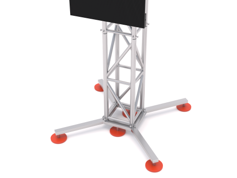 LED-Videowand v2 P2 mit Truss 3D Modell