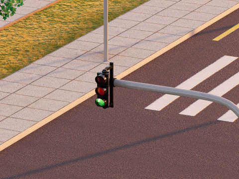 इंटीरियर और लैंडस्केप के साथ डेटा सेंटर 3D मॉडल