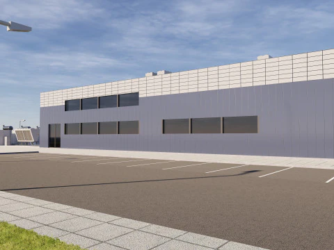 Budynek centrum danych Model 3D