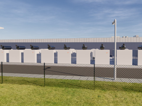 डाटा सेंटर बिल्डिंग 3D मॉडल