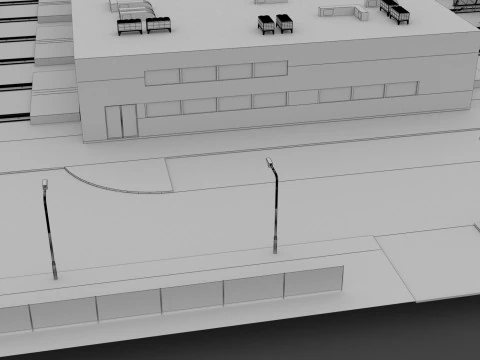 Budynek centrum danych Model 3D