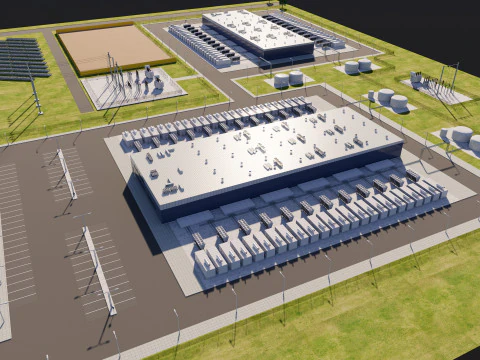 Data Center Area 3D Model
