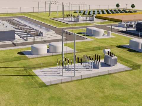 Data Center Area 3D Model