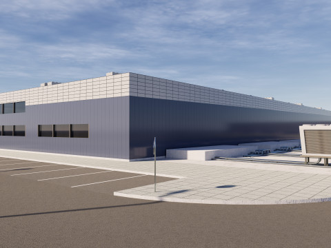 Área del centro de datos Modelo 3D