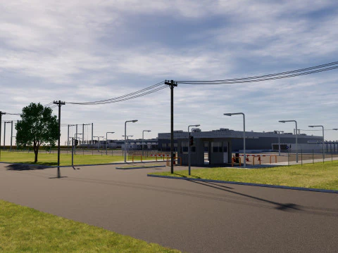 Data Center Area 3D Model