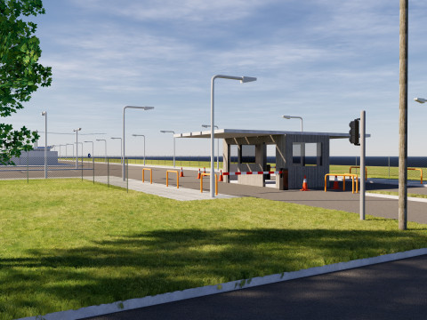 Área del centro de datos Modelo 3D