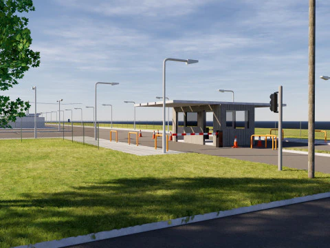 Data Center Area 3D Model