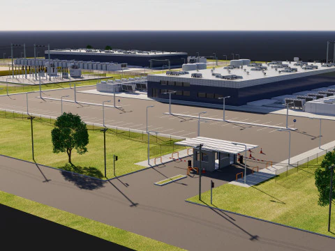 Data Center Area 3D Model