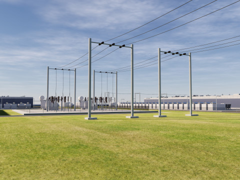 Área del centro de datos Modelo 3D