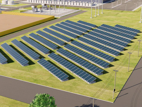 Data Center Area 3D Model