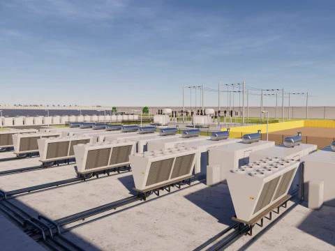 Data Center Area 3D Model