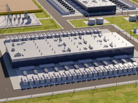 Google डेटा सेंटर क्षेत्र 3D मॉडल