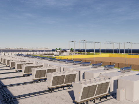 Obszar centrum danych Google Model 3D