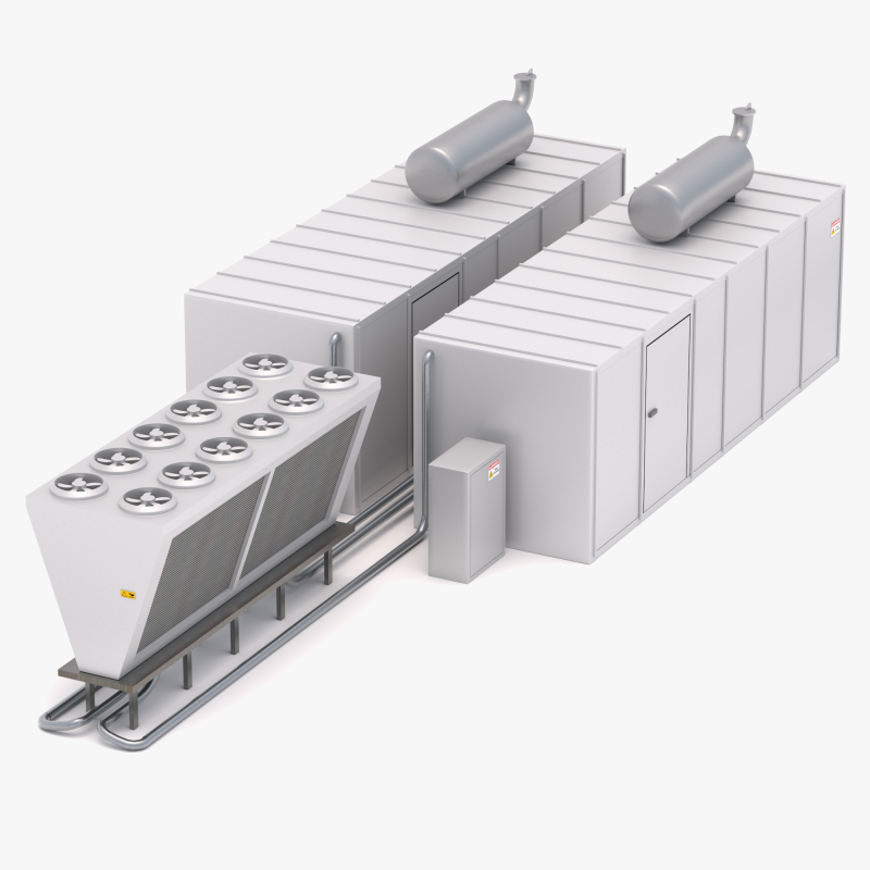 Кондиционер v3 3D Модель .c4d .max .obj .3ds .fbx .stl .blend