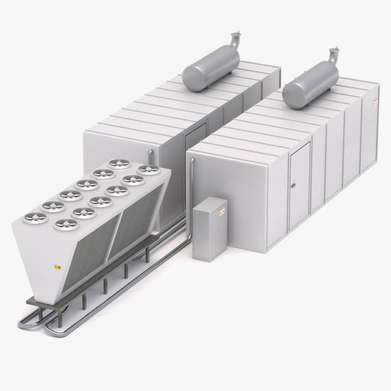 Unidade de Ar Condicionado v3 Modelo 3D .c4d .max .obj .3ds .fbx .stl .blend