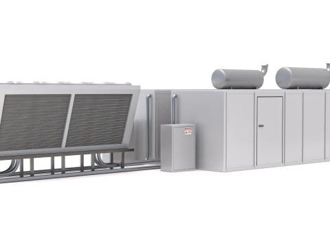 Unidade de Ar Condicionado v3 Modelo 3D