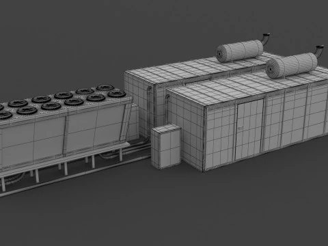 Unidade de Ar Condicionado v3 Modelo 3D