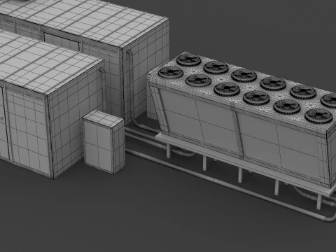 Unidade de Ar Condicionado v3 Modelo 3D