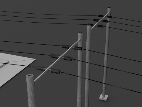 Subestación Eléctrica v2 Modelo 3D