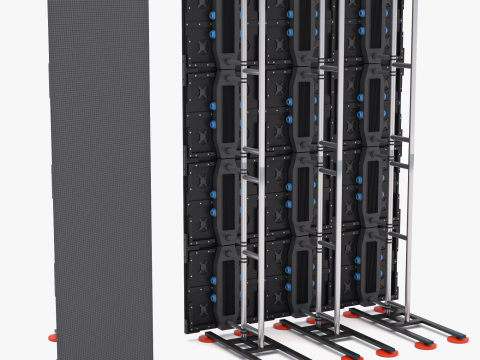 Светодиодная видеостена v3 P2 и ферма 3D Модель