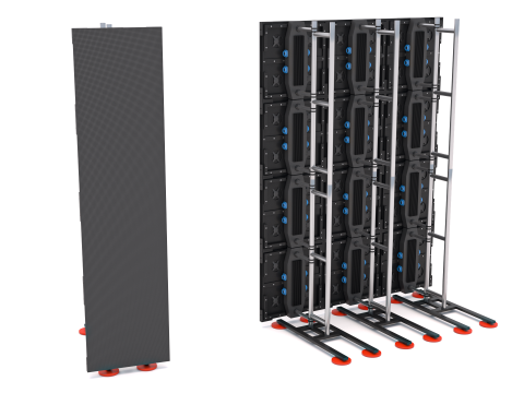 LED-Videowand v3 P2 und Truss 3D Modell