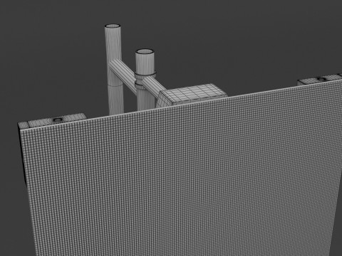 LED-Videowand v3 P2 und Truss 3D Modell