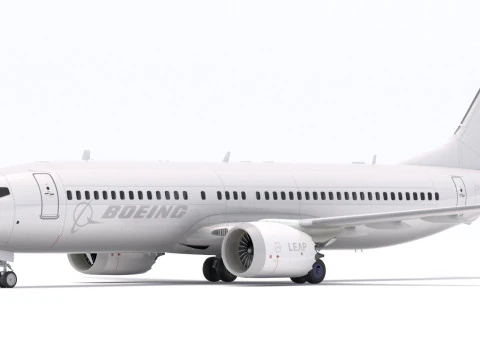 Boeing 737-800 MAX Collection 3D Model