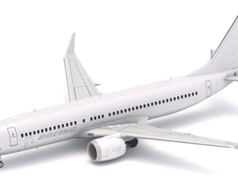 Collection Boeing 737-800 MAX Modèle 3D