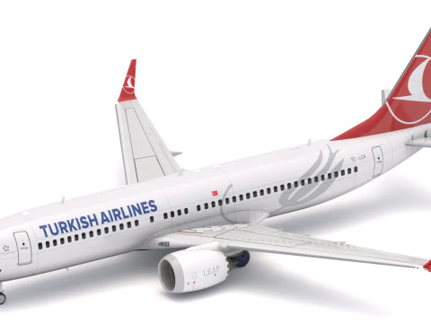 Boeing 737-800 MAX Collection 3D Model