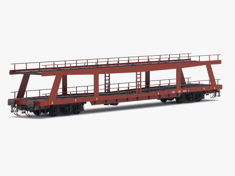 Pengangkut Mobil Autorack Model 3D