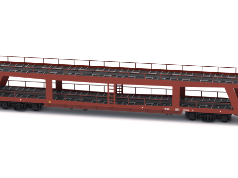 Transportador de coches Autorack Modelo 3D