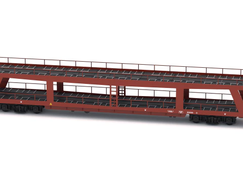 Autorack Car Transporter 3D Model