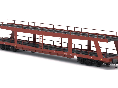 Treno Autorack e locomotiva Siemens Vectron Modello 3D