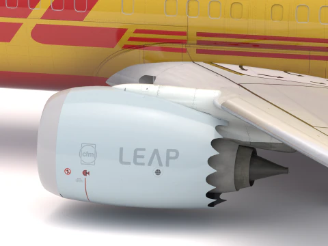 Boeing 737-800 MAX DHL 3D Model