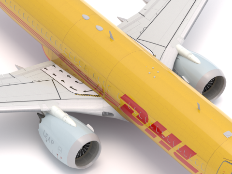Boeing 737-800 MAX DHL Modelo 3D