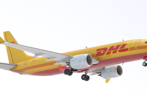 Boeing 737-800 MAX DHL Modelo 3D