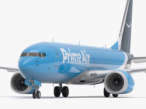 Boeing 737-800 MAX Prime Air Amazon Modello 3D