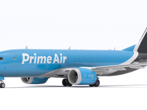 Boeing 737-800 MAX Prime Air Amazone Modèle 3D