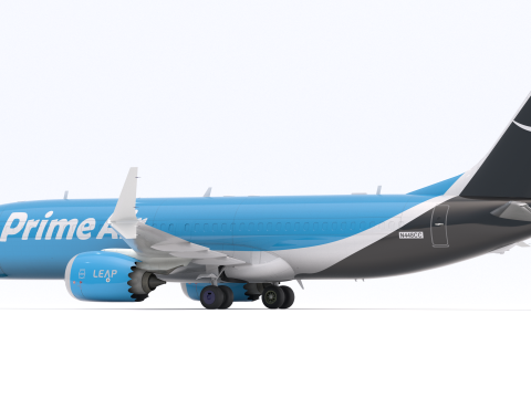 Boeing 737-800 MAX Prime Air Amazone Modèle 3D