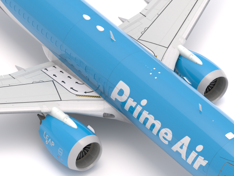 Boeing 737-800 MAX Prime Air Amazone Modèle 3D