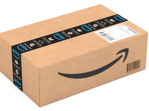 Amazon Prime Delivery Semi Trailer Boeing 737 Collection 3D Model