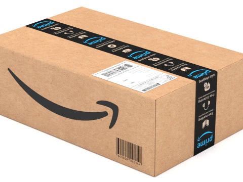 Amazon Prime Delivery Semi Trailer Boeing 737 Collection 3D Model