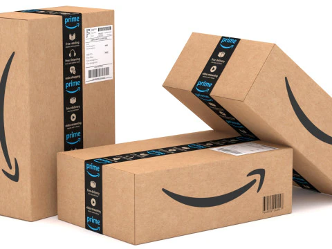 Amazon Prime Delivery Semi Trailer Boeing 737 Collection 3D Model