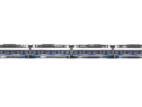 Метро без водителя Hitachi Rail в Салониках 3D Модель