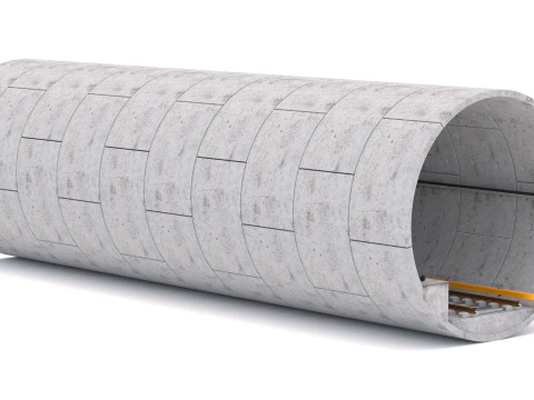 Subway Tunnel 3D Model