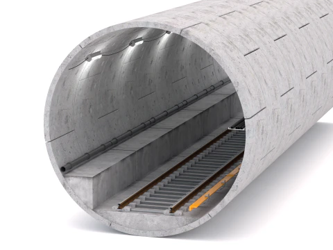 Subway Tunnel 3D Model