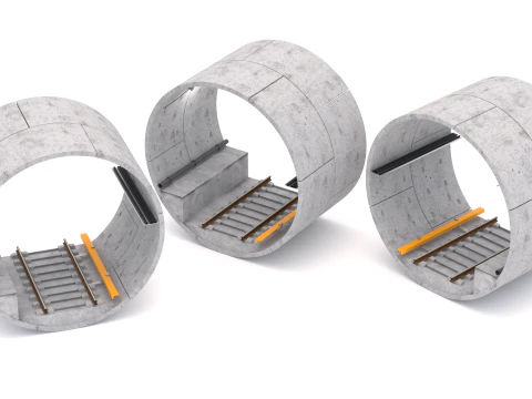 Subway Tunnel 3D Model